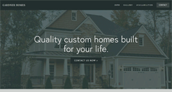 Desktop Screenshot of gardnerhomesllc.com
